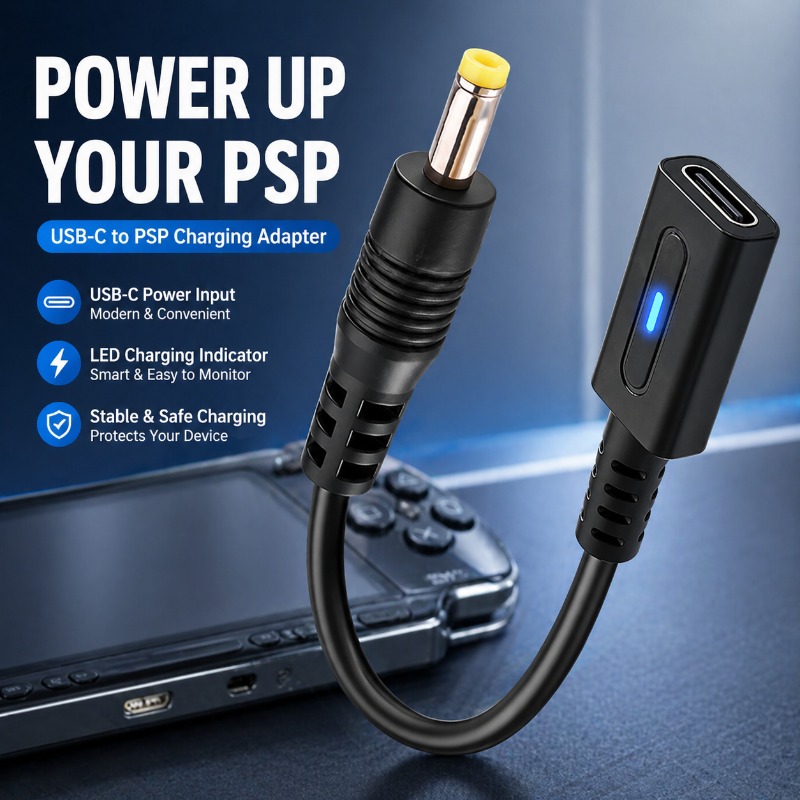 Controller Adapter Usb - PD タイプ C ケーブル PSP1000 2000