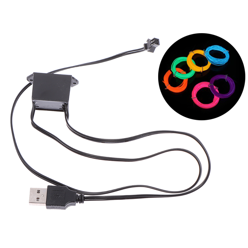 Controller Adapter Usb - 5V USBアダプタードライバー 1-5M ELワイヤー 電光発光ライトコントローラー インバーター
