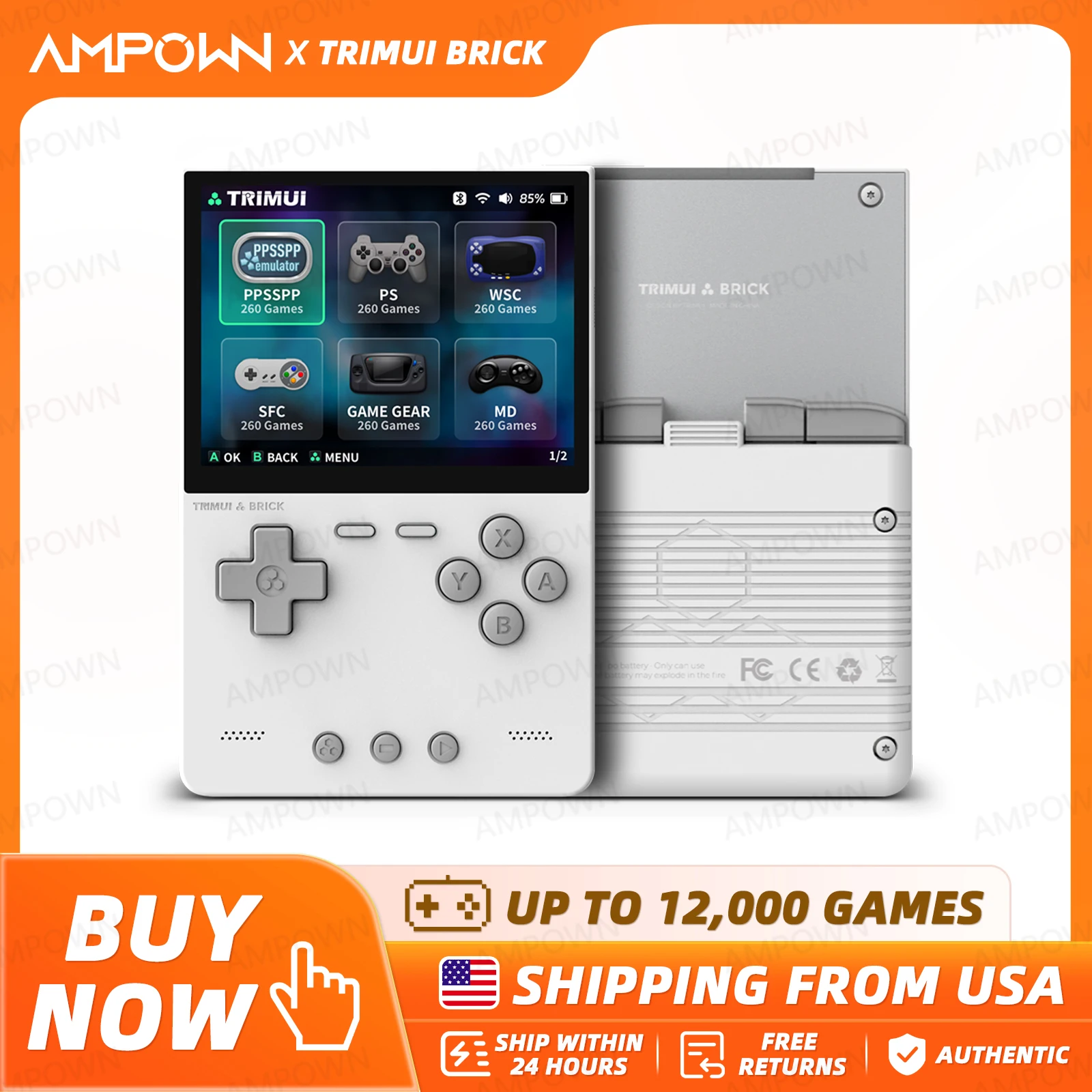 Retro Gaming Usb - TRIMUI BRICK 携帯ゲーム機 3.2インチIPSスクリーン Linuxシステム Trimui