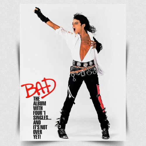 Retro Gaming Pictures - BAD ALBUM マイケル・ジャクソン カバー メタルサイン プラーク