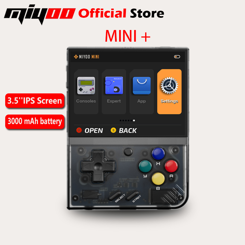 Retro Gaming Usb - MIYOO ミニプラスポータブルレトロハンドヘルドゲームコンソール 3.5 インチ IPS HD