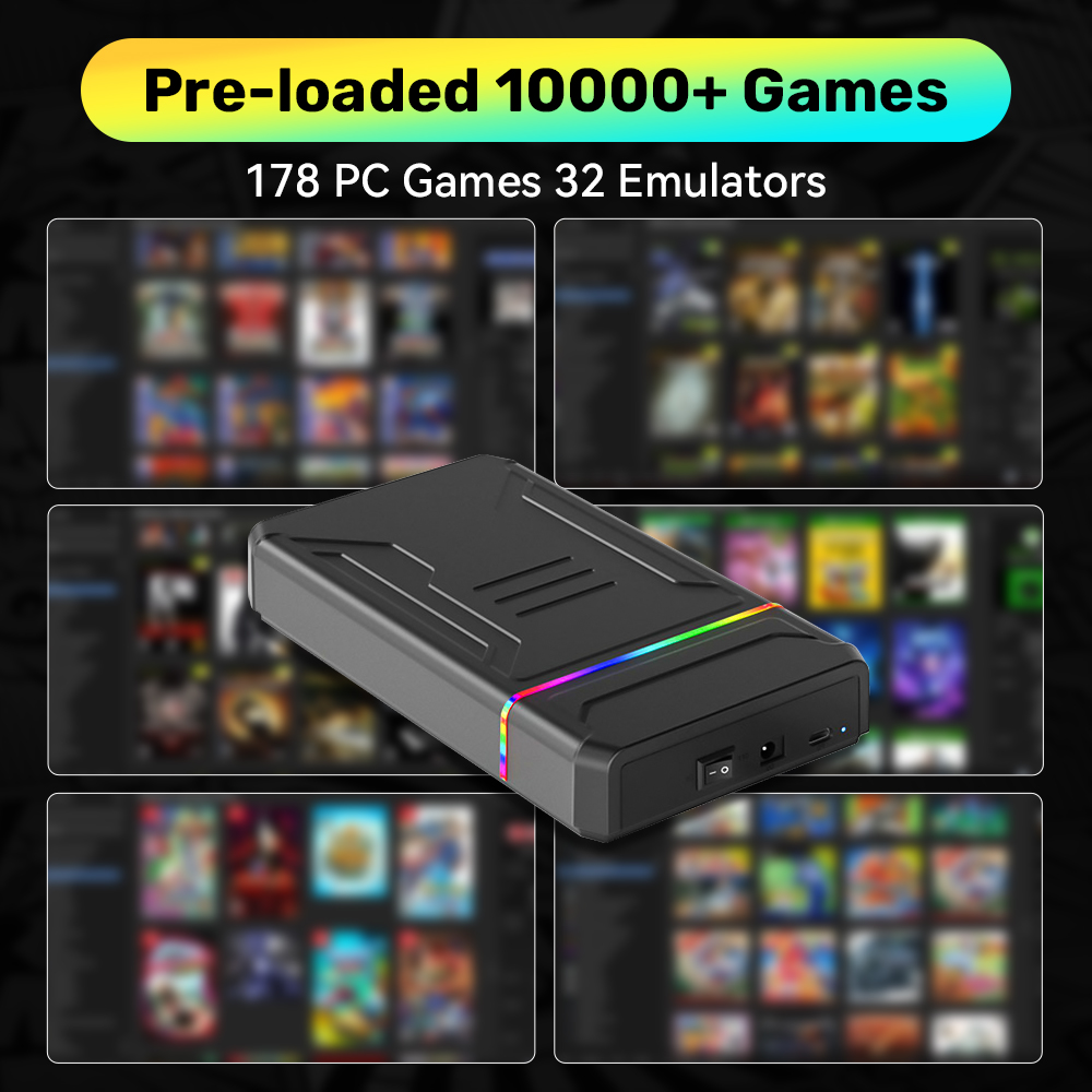 3TB 外部レトロゲーム HDD エミュレーターゲームコンソ - Retro Gaming Hard Drive のレビューと価格