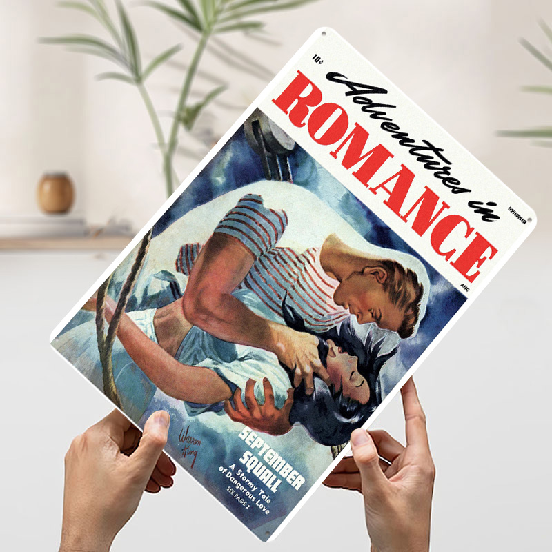 ADVENTURES IN ROMANCE ブリキポスター  - Retro Gaming At のレビューと価格