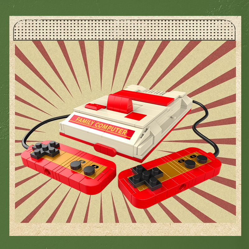 DIY レトロ家電家具テレビコンピュータテープウォークマンゲ - Retro Gaming Lego のレビューと価格