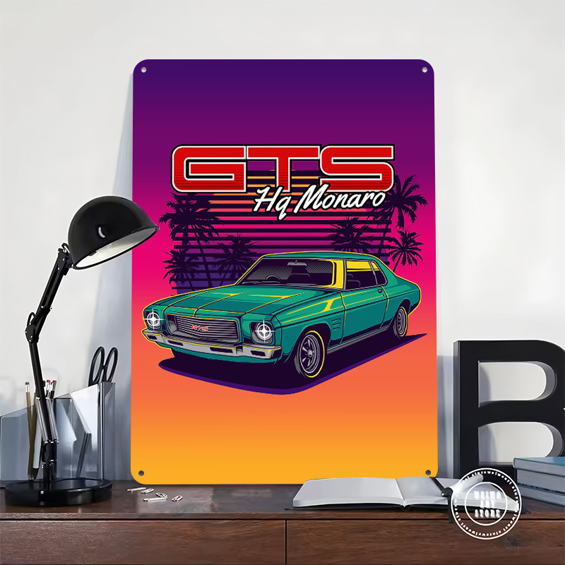 HQモナロGTSレトロカーメタルポスターカスタムウォールアー - Retro Gaming At のレビューと価格