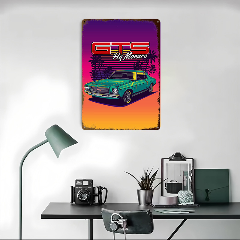 HQモナロGTSレトロカーメタルポスターカスタムウォールアー - Retro Gaming At のレビューと価格
