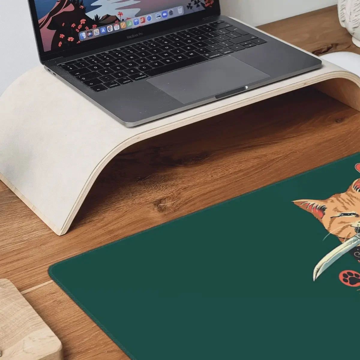カタナ猫レトロサムライヤクザホルダー大型マウスパッドコンピュ - Retro Gaming Laptop のレビューと価格