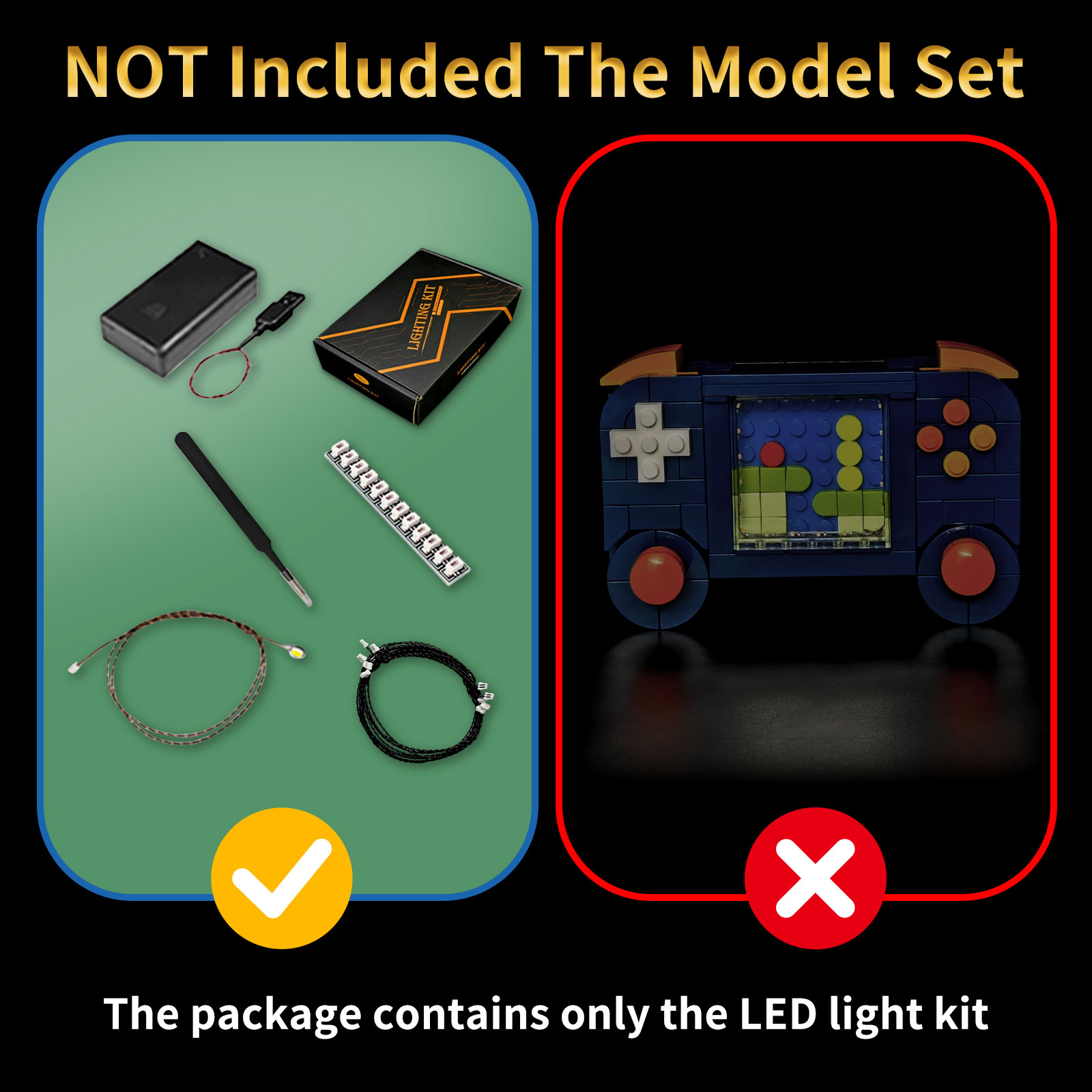 BRIXSPARK LED照明キット レゴ31380用、レト - Retro Gaming Lego のレビューと価格