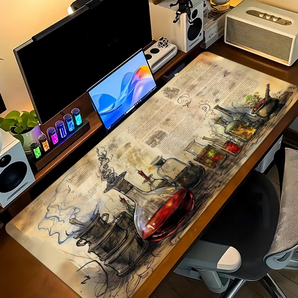 レトロマジックブック大型拡張ゲーミングマウスパッド滑り止めデ - Retro Gaming Laptop のレビューと価格