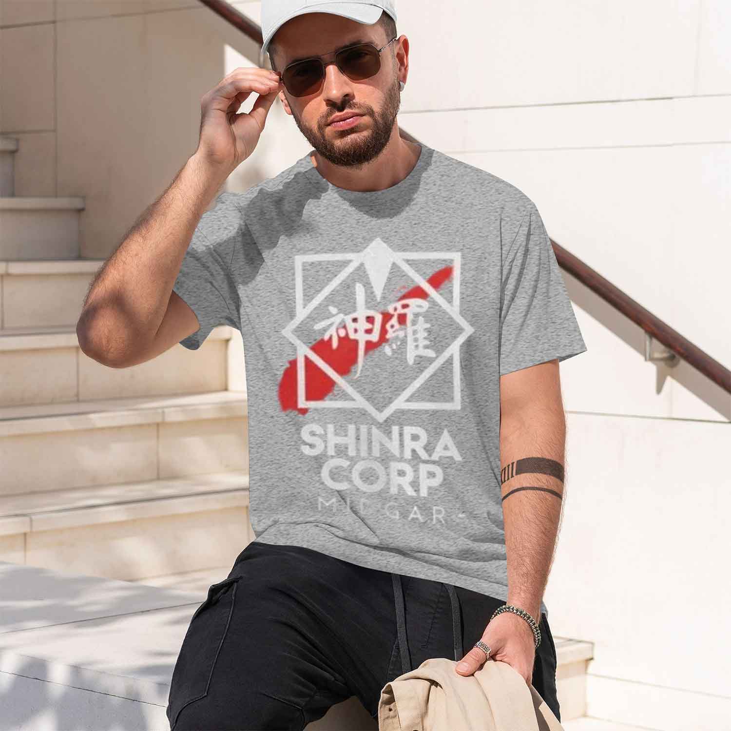 レトロゲームスタイルメンズTシャツ シンラ社ミッドガーロゴデ - Retro Gaming Corps のレビューと価格