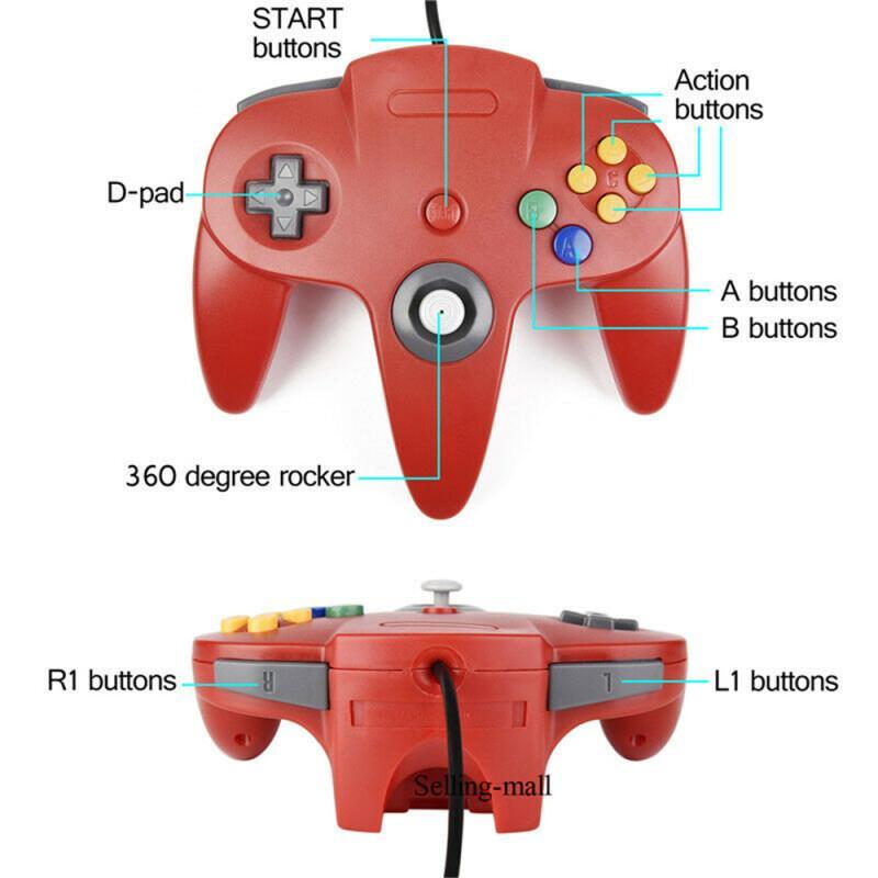 N64 コントローラクラシック USB 有線リモートゲームパ - Retro Gaming Usb のレビューと価格