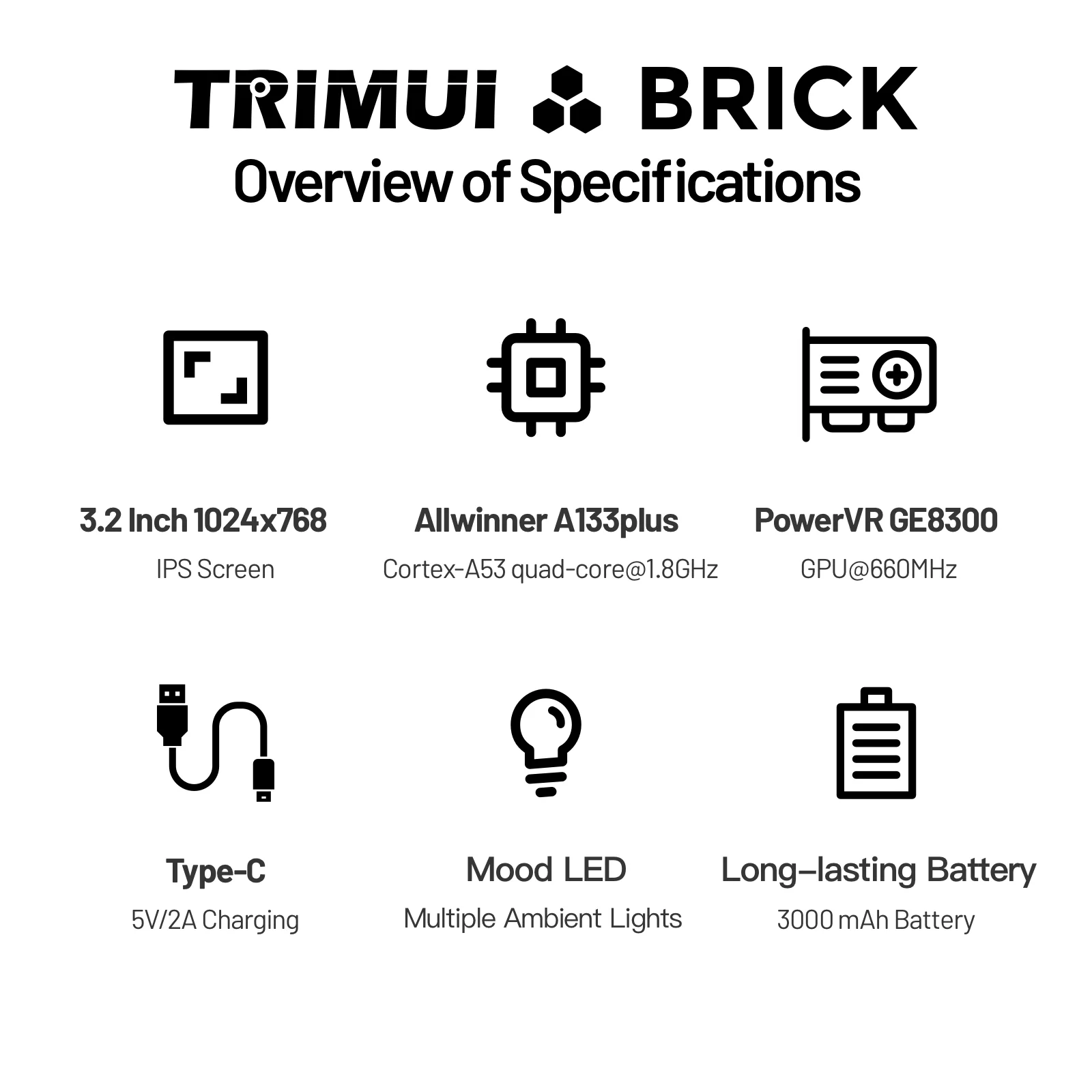 TRIMUI BRICK 携帯ゲーム機 3.2インチIPSス - Retro Gaming Usb のレビューと価格