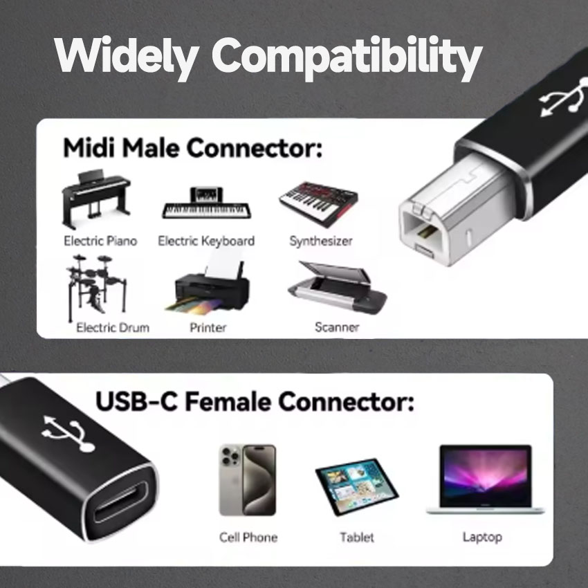 1PC USB C to USB 2.0 MIDIコントロー - Controller Adapter Usb のレビューと価格