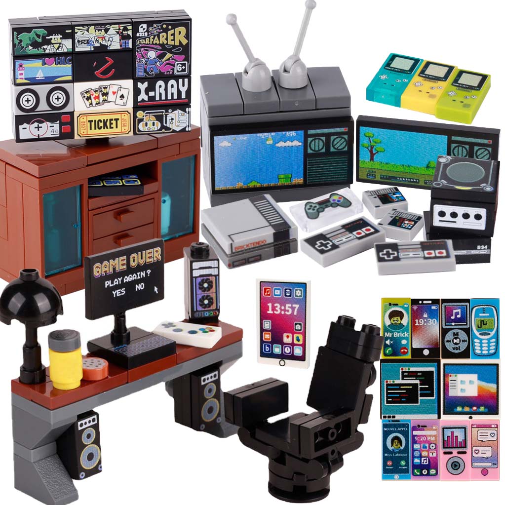 MOC ゲームコンソールコンピュータモデル Buidling - Retro Gaming Lego のレビューと価格