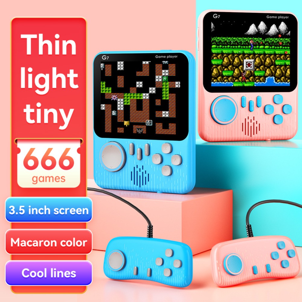 G7 レトロハンドヘルドゲームコンソール、3.5インチLCD - Retro Gaming Usb のレビューと価格